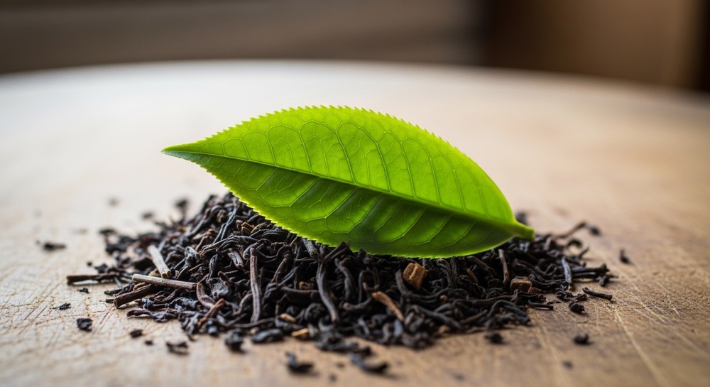 １枚の茶葉
